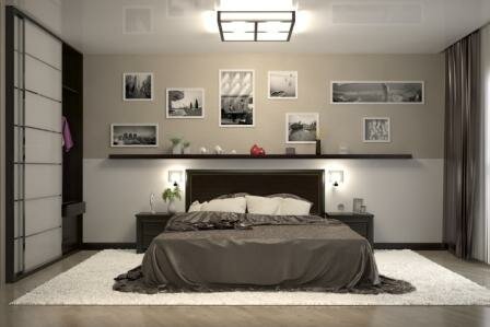 Фото Дизайн интерьера спальной комнаты Феофания