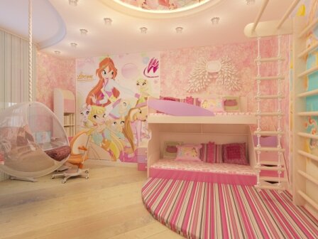 Фото Дизайн интерьера детской комнаты ул Сикорского